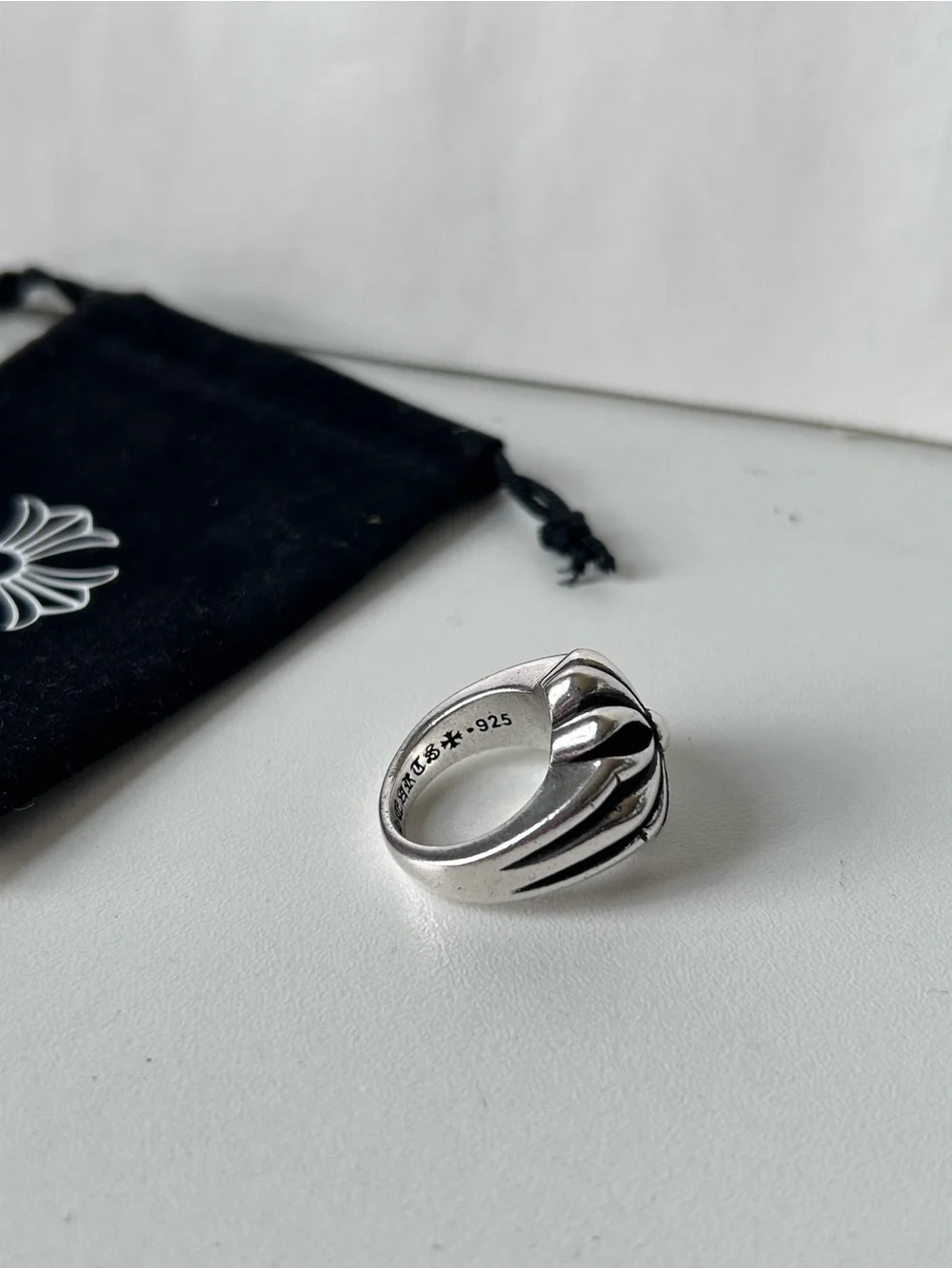 Vintage Chrome Hearts Sterling Silver Ring - 7